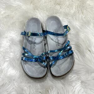 Betula by Birkenstock Iridescent Strappy Sandal Sz 8.5